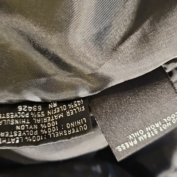 Womens Wilson Leather Experts Collared Leather Bomber Moto Jacket XL - Picture 10 of 10